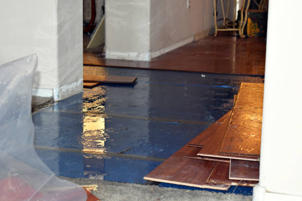 Professional Sewage Cleanup technician working in Charlestown, NH